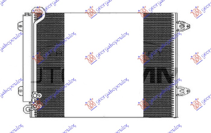 CONDENSER 1.6 16v/FSi-2.0 FSi PETROL - 1.6-1.9-2.0 TDi DIESEL (570x430x16) (NRF)