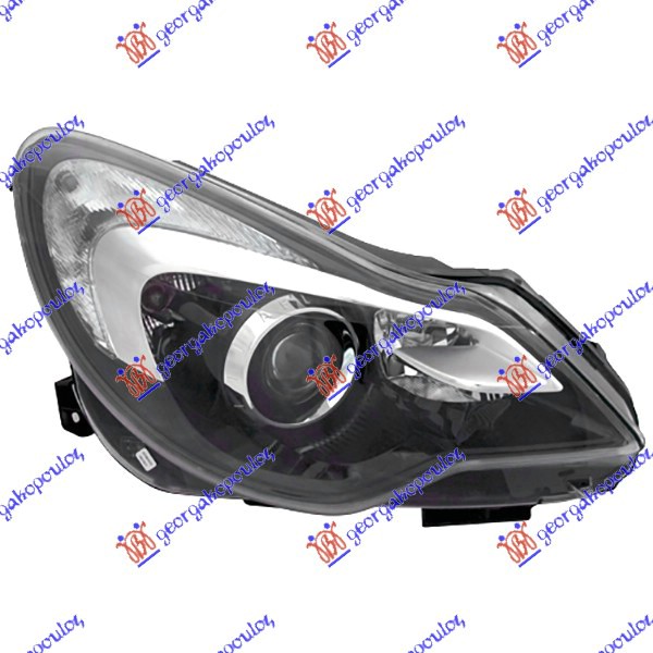 HEAD LAMP ELECTRICAL AFS 2011- BLACK (VALEO)