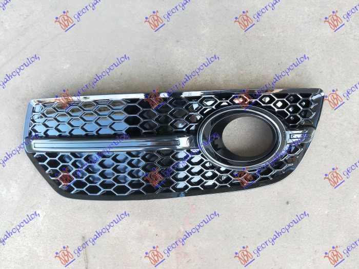 FRONT BUMPER GRILLE (W/ FOG LAMP HOLE) (BLACK MOULDING) (S-LOOK)