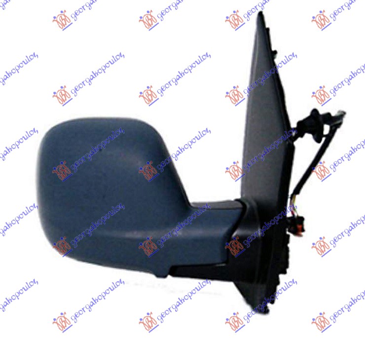 DOOR MIRROR ELECTRICAL HEATED FOLDABLE PRIMED (W/SENSOR) 9 PIN (A QUALITY) (CONVEX GLASS)