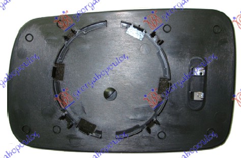 DOOR MIRROR GLASS BLUE HEATED (ASPHERICAL GLASS)