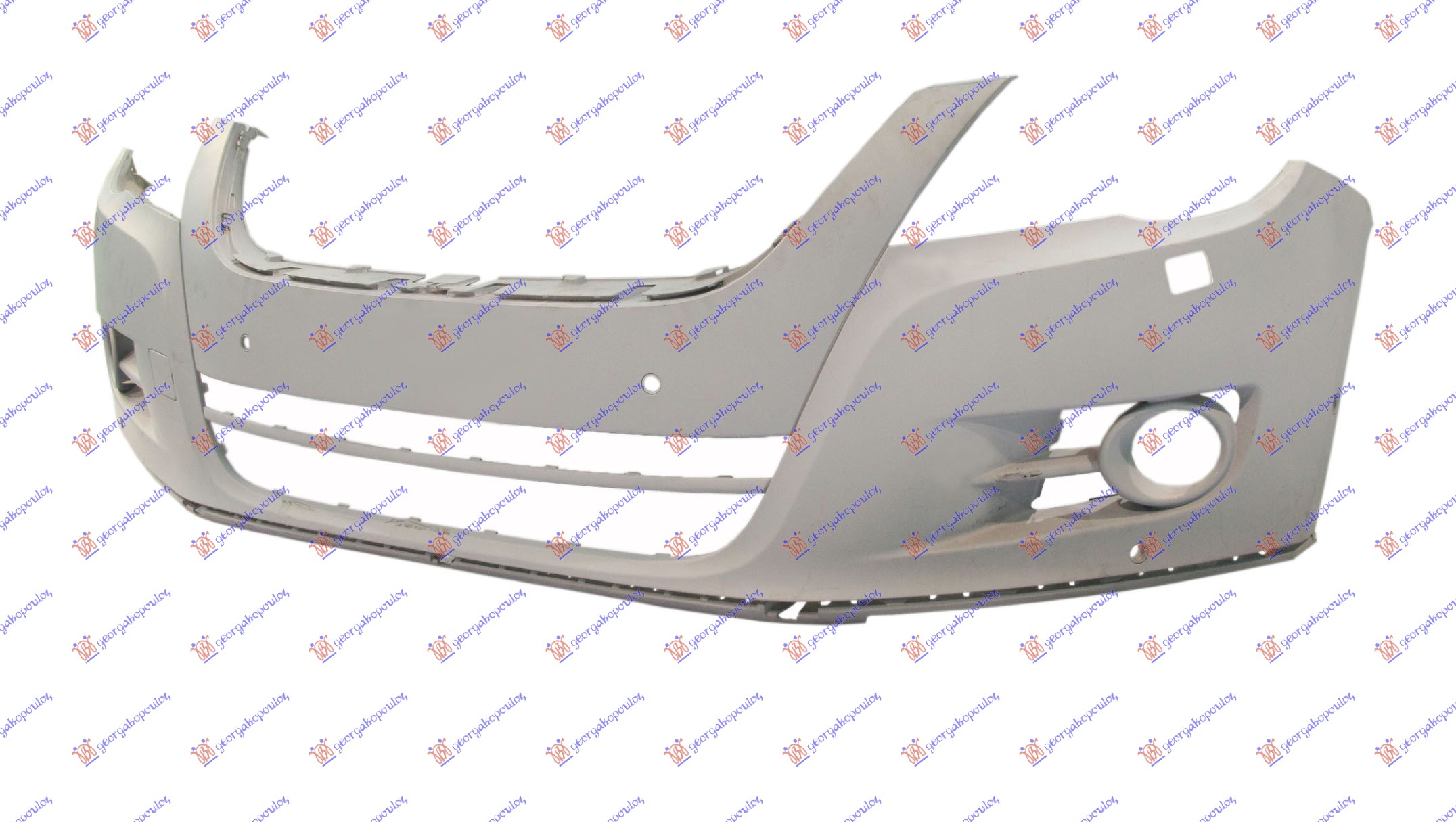FRONT BUMPER PRIMED (W/2 PDC & WASHER HOLES)
