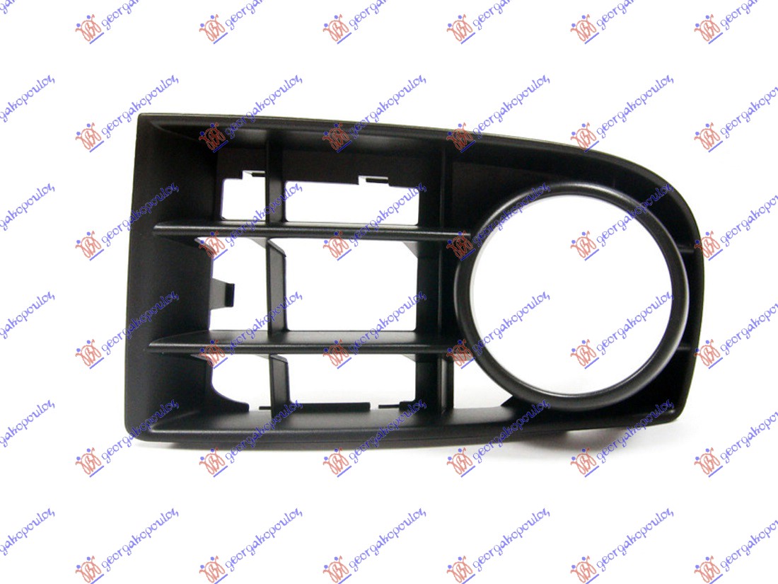 FRONT BUMPER GRILLE 2 BARS (W/ FOG LAMP HOLE)