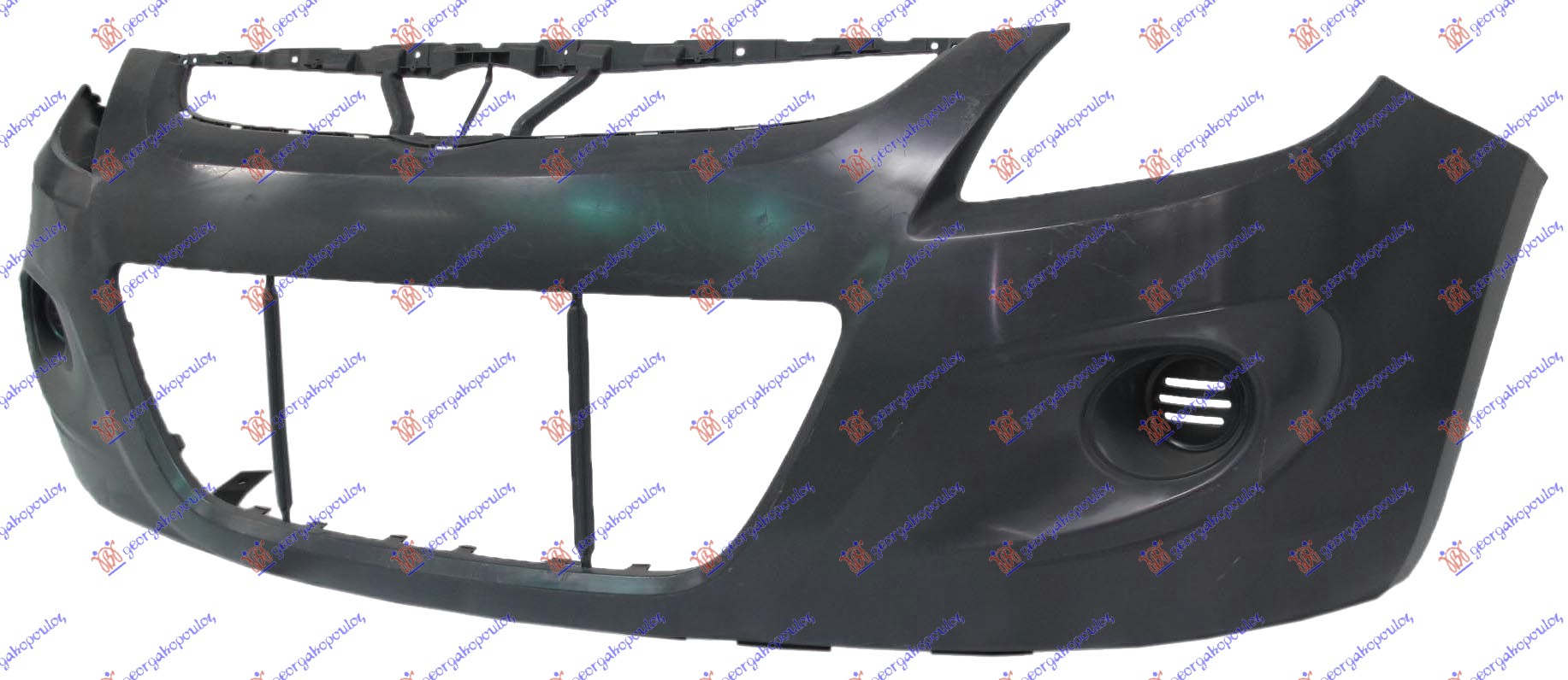 FRONT BUMPER PRIMED (W/O FOG LAMP HOLES)