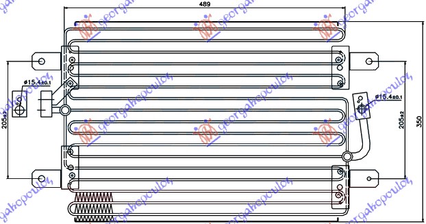 CONDENSER 1.6 PETROL (480x350x25)