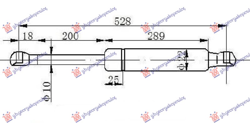 Amortizor haion (528L-600N)