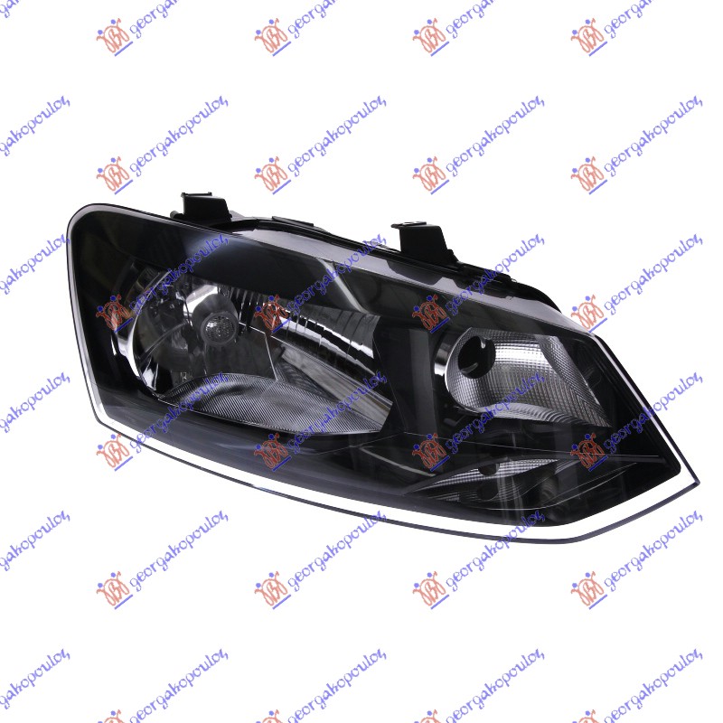 HEAD LAMP ELECTRICAL SINGLE (W/MOTOR) (DEPO)