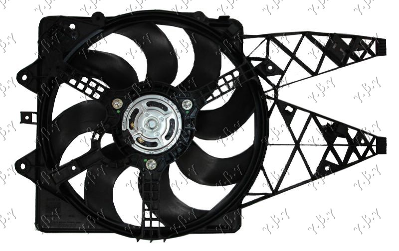 Electroventilator 1.3DM-JET/1.4 ABARTH (ștecher oval)