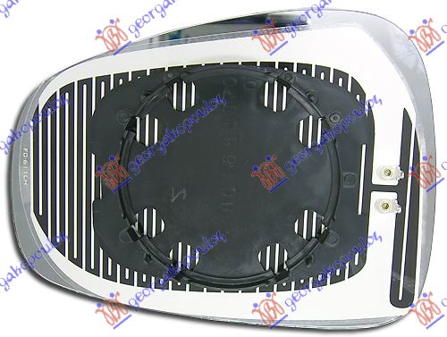 DOOR MIRROR GLASS BLUE HEATED (CONVEX GLASS)
