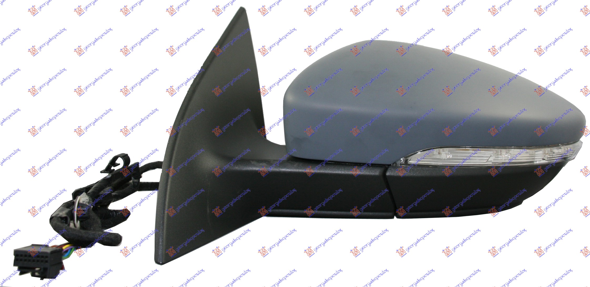 DOOR MIRROR ELECTRICAL HEATED PRIMED (W/SIDE LAMP)