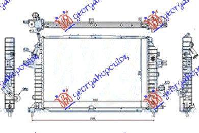 RADIATOR 1.7-1.9CDTi 2.0i OPC +/-AC AUTOMATIC (600x410)