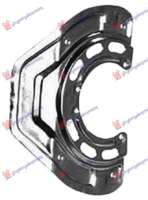 SPLASH PANEL BRAKE DISC FRONT (PANEL DIAMETER 254/100MM)