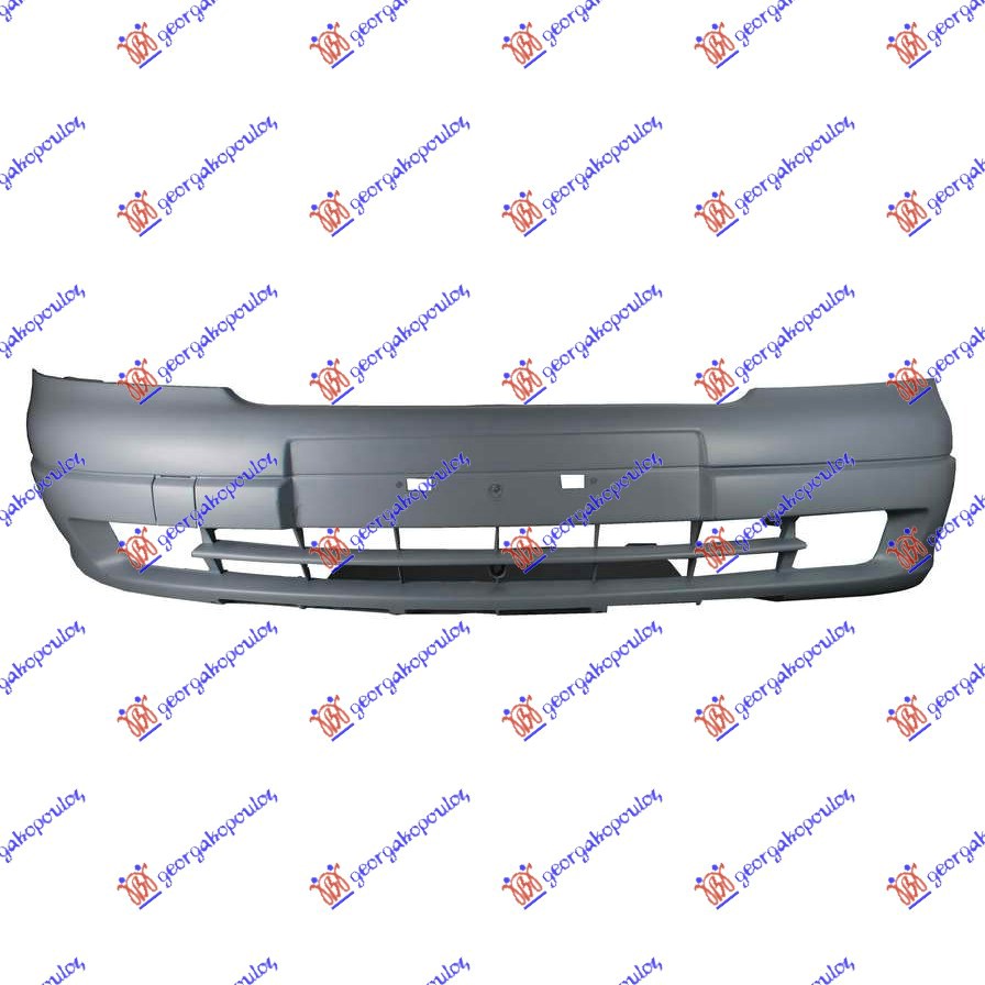 FRONT BUMPER PRIMED DIESEL (W/FOG LAMP HOLES)