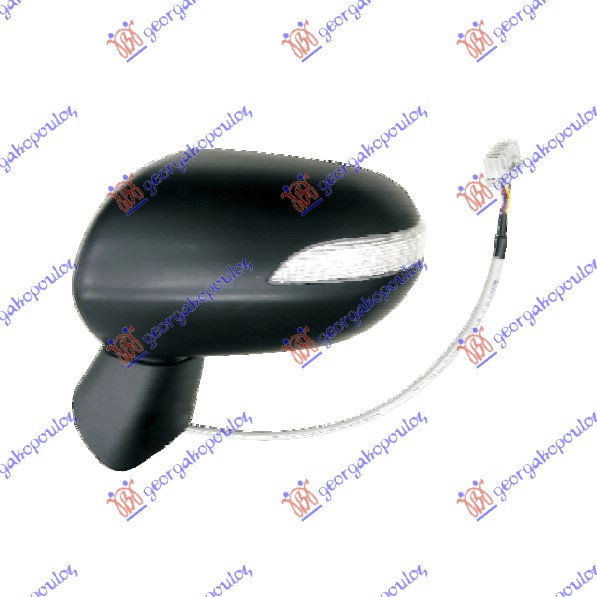 DOOR MIRROR ELECTRICAL 2005- (W/SIDE LAMP) (A QUALITY) (CONVEX GLASS)