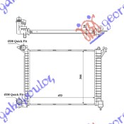 RADIATOR 1.4 DIESEL T.D (455x366x24)