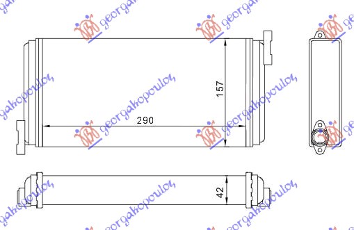 HEATER RADIATOR (295x152)