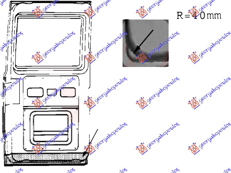 REAR DOOR BOTTOM