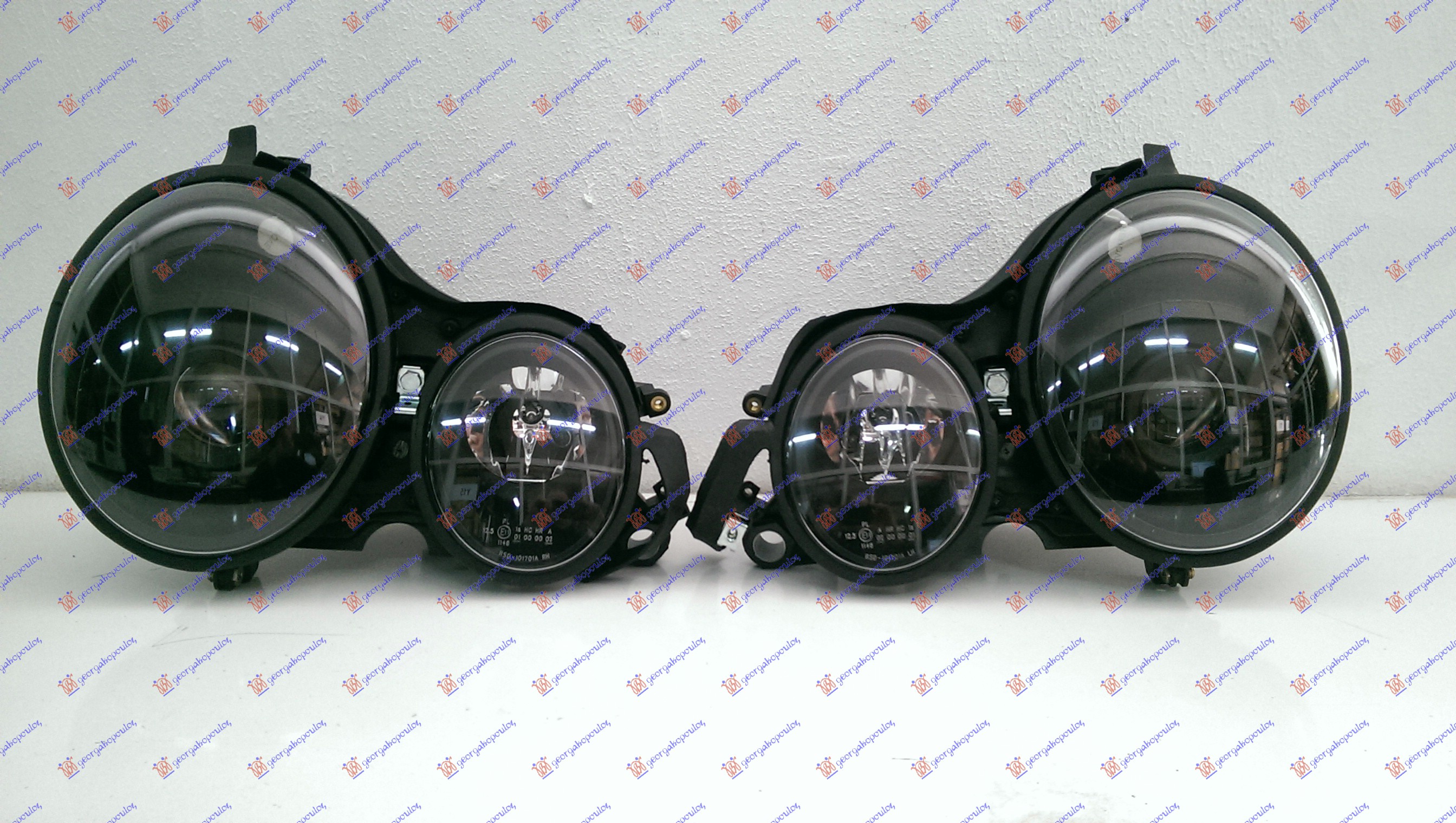 HEAD LAMP ANGEL EYES BLACK