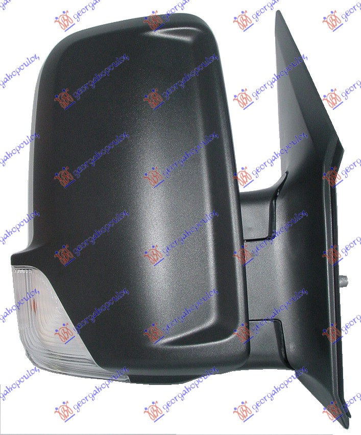 DOOR MIRROR MANUAL -2009 (W/SIDE LAMP) (CONVEX GLASS)