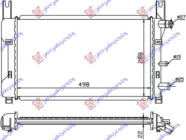 RADIATOR 1.0 -1.1 -1.3 (500x300)