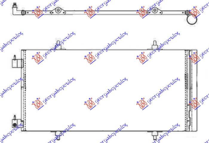 CONDENSER 3.0i V6 24V PETROL (748x370x16)