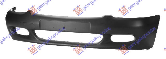 FRONT BUMPER BLACK (W/FOG LAMP HOLES)