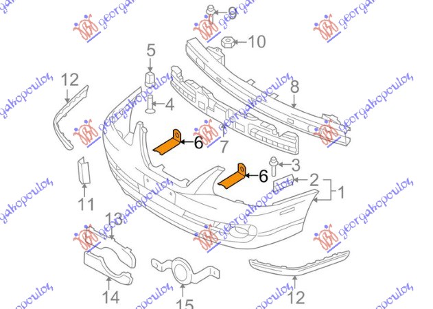 FRONT BUMPER SIDE STAY (ORIGINAL)