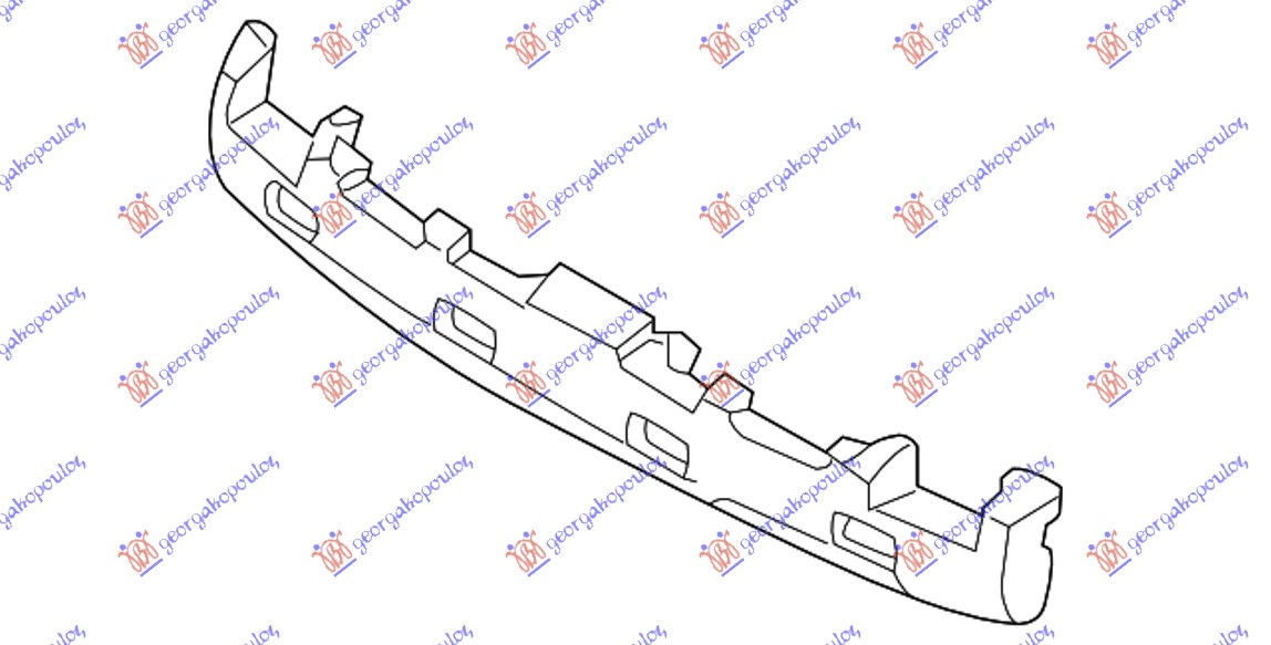 REAR BUMPER ABSORVER (ORIGINAL)