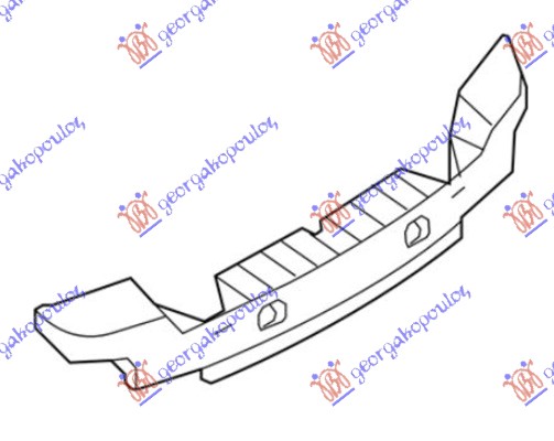 REAR BUMPER ABSORBER 2006- (ORIGINAL)