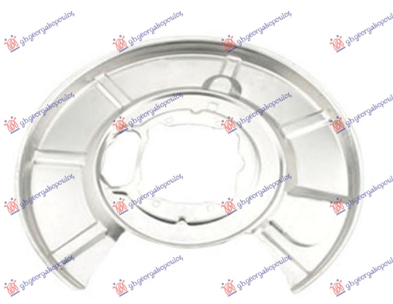 SPLASH PANEL BRAKE DISC REAR (PANEL DIAMETER 370/105MM) (DISC DIAMETER 320MM) (ALUMINIUM)