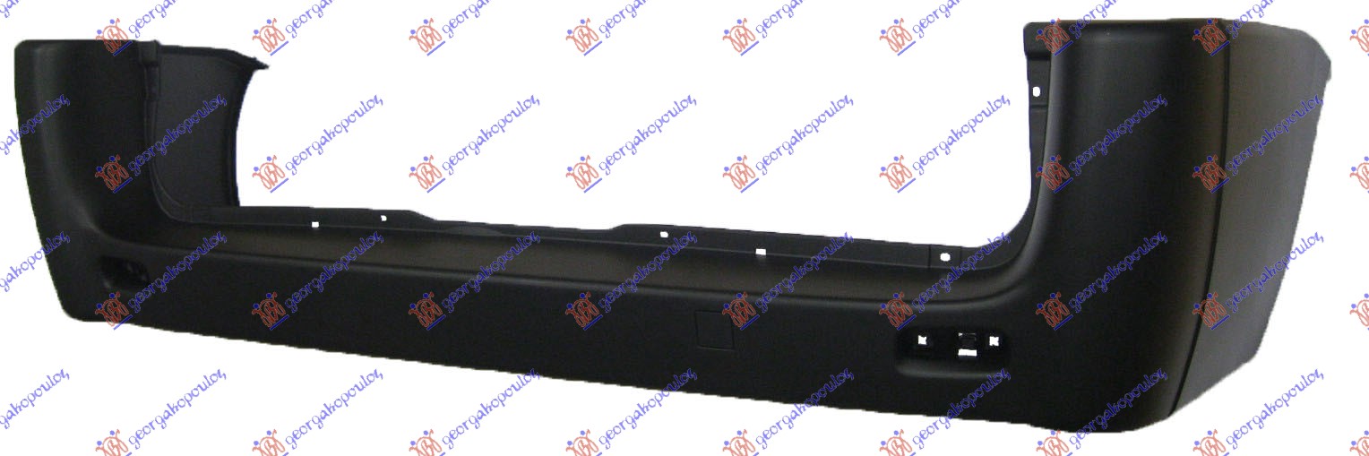 REAR BUMPER BLACK (LONG CHASSIS) (A QUALITY)