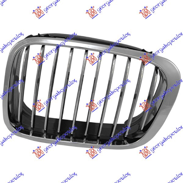 GRILLE SIDE PIECE (CHROME-CHROME/BLACK)
