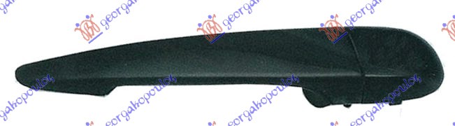 DOOR HANDLE FRONT/REAR OUTER BLACK