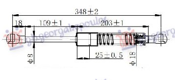 Amortizor haion 4D/COUPE (350L-320N)