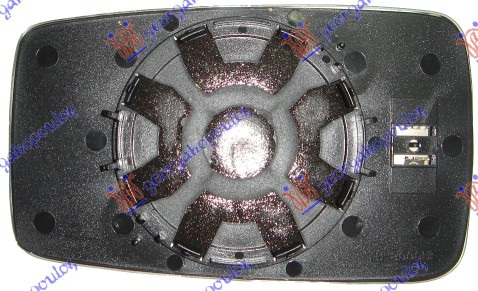 DOOR MIRROR GLASS BLUE HEATED (CONVEX GLASS)