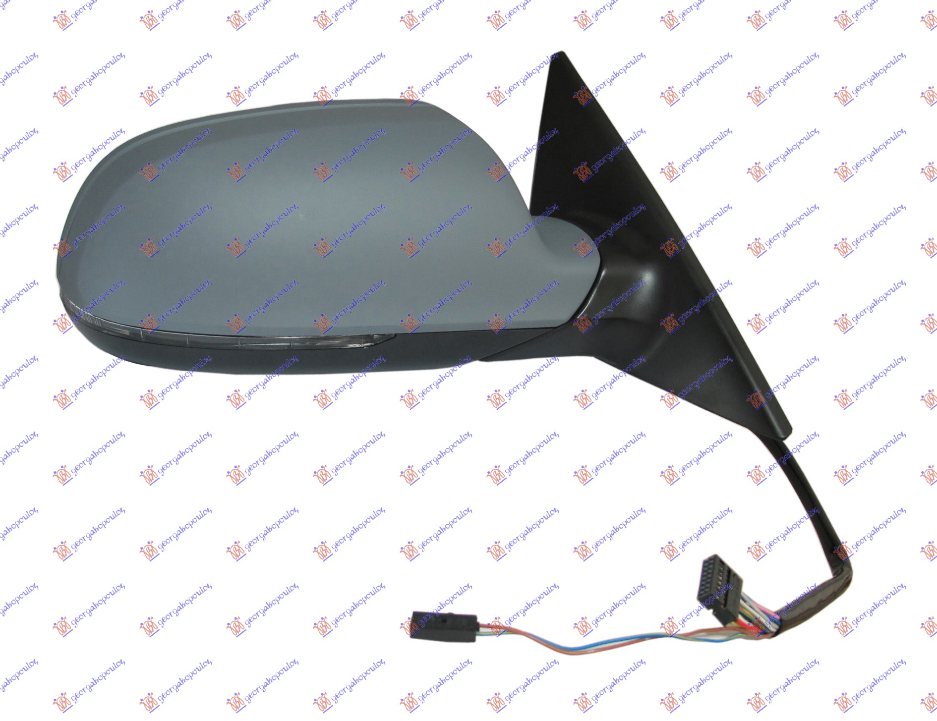 DOOR MIRROR ELECTRICAL HEATED FOLDABLE PRIMED (W/MEMORY) 2010- SPORTBACK (16 PIN) (A QUALITY) (ASPHERICAL GLASS)