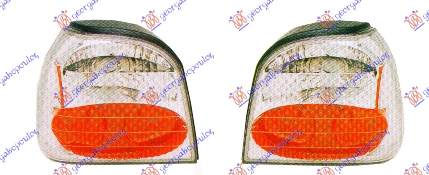 TAIL LAMP SET (LEXUS) (CHROME)