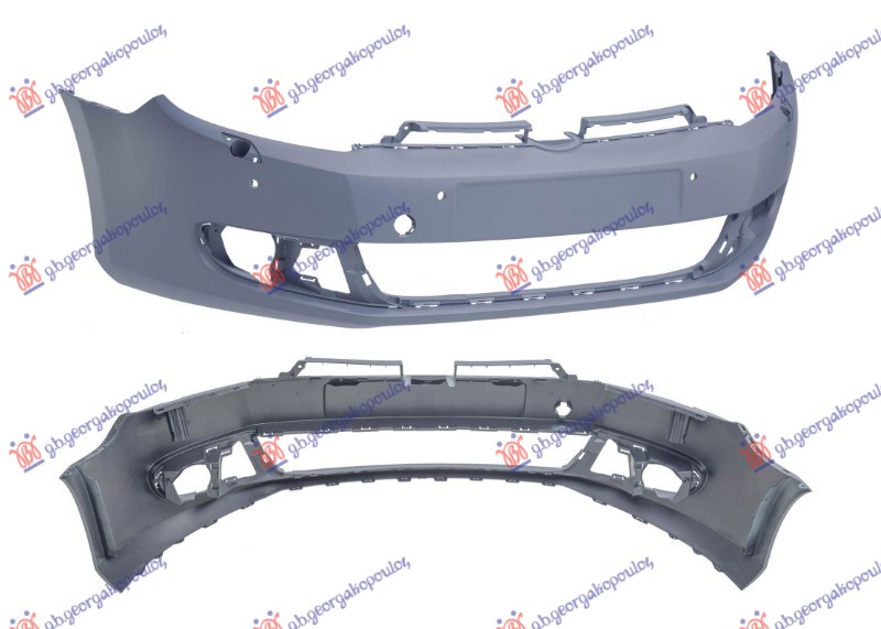 FRONT BUMPER PRIMED (W/4 PDC & WASHER HOLES) (A QUALITY)