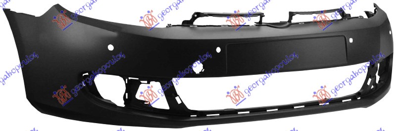FRONT BUMPER PRIMED (W/4 PDC & W/CUTTING MARKS FOR 2 PDC) (A QUALITY)