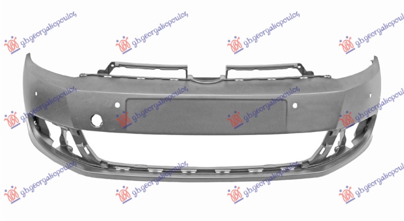 FRONT BUMPER PRIMED (W/6 PDC) (A QUALITY)