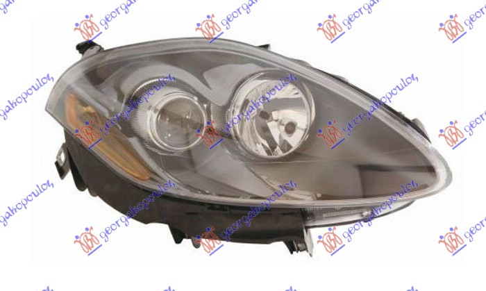 HEAD LAMP ELECTRICAL BLACK -2010 (YELLOW) (DEPO)