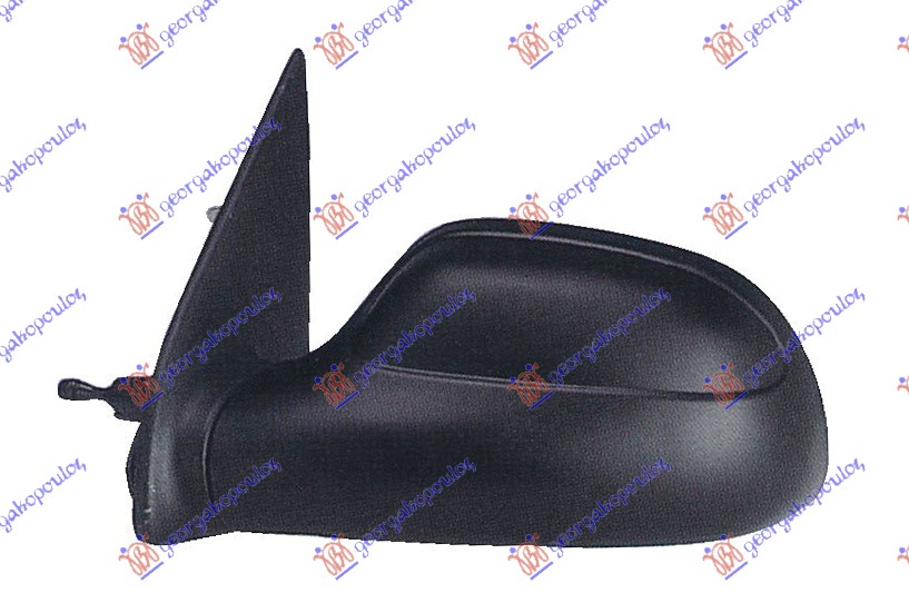 DOOR MIRROR CABLE BLACK (A QUALITY) (CONVEX GLASS)
