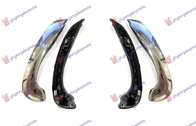 DOOR HANDLE INNER GRAB FRONT CHROME (SET)