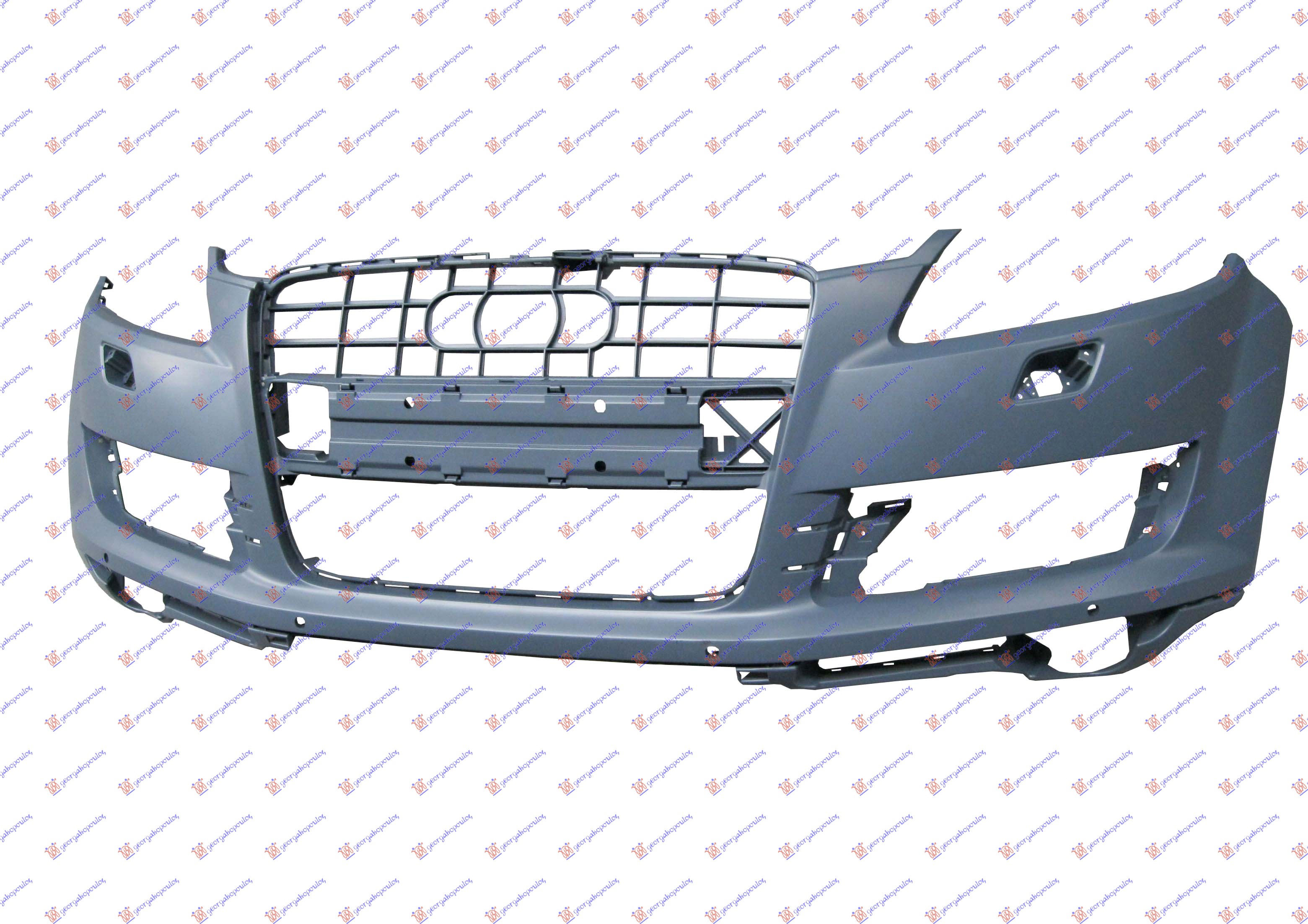 FRONT BUMPER PRIMED (W/4 PDC & WASHER HOLES)