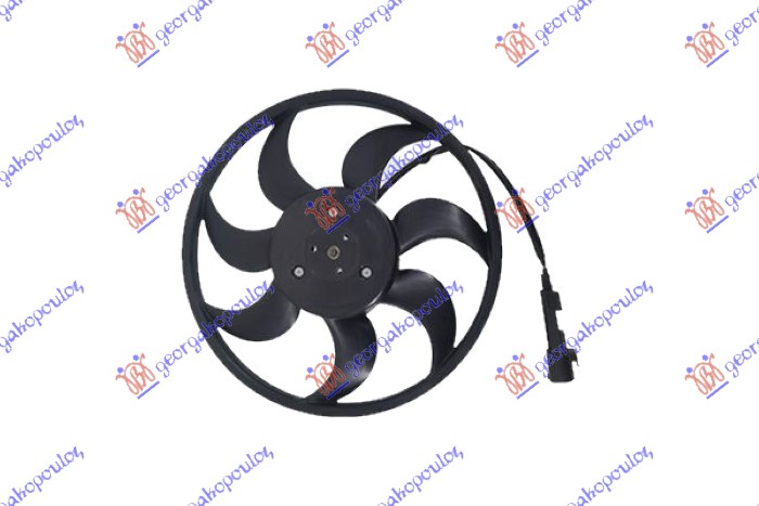 COOLING FAN (MOTOR+FAN) 3.6 FSI PETROL - 3.0-4.2 TDI DIESEL (420mm) (4PIN)