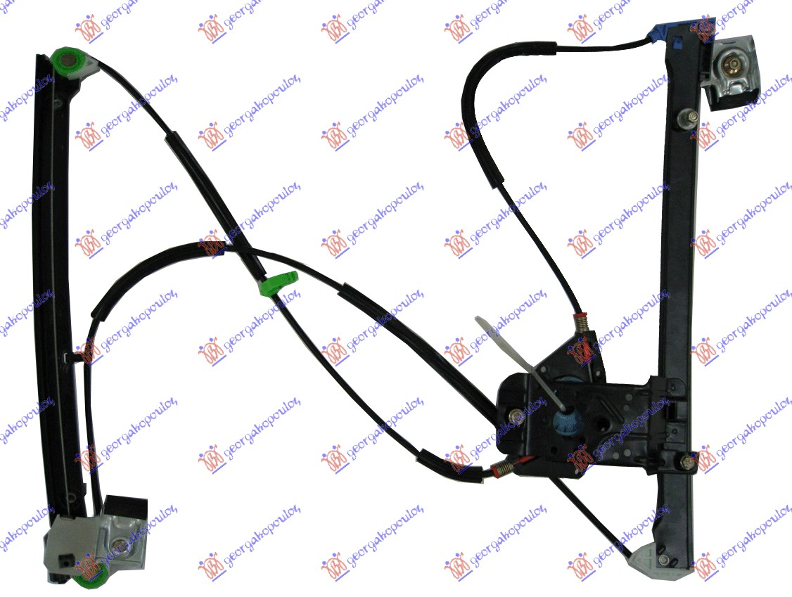 Macara geam față electrică 3D (fără motor), poza 1 din 2