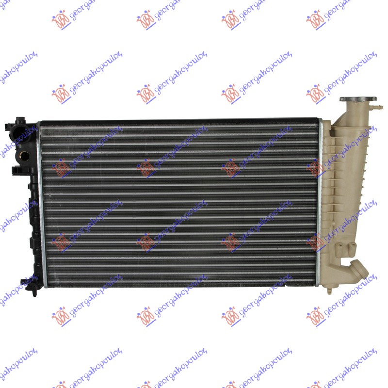 RADIATOR 1.1-1.4 PETROL (610x380) + A/C (WITHOUT QUICK CONNECTION)