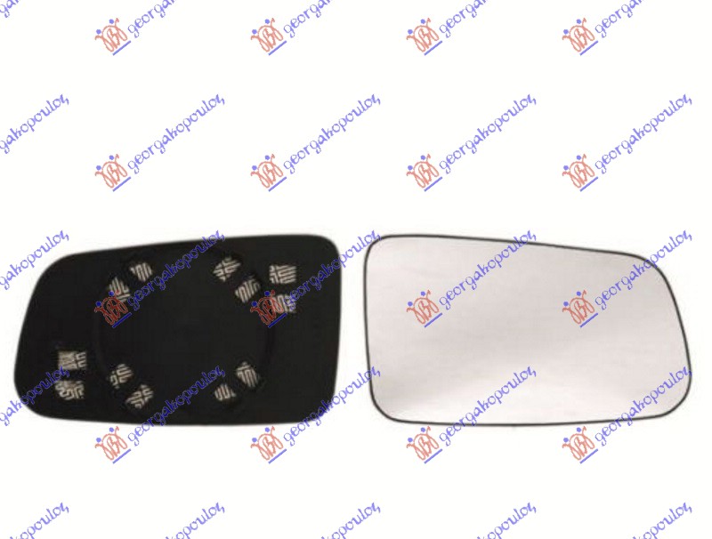 DOOR MIRROR GLASS HEATED