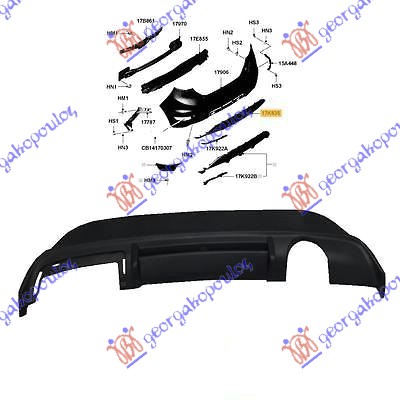REAR BUMPER SPOILER LOWER SPORT (SPOILER)