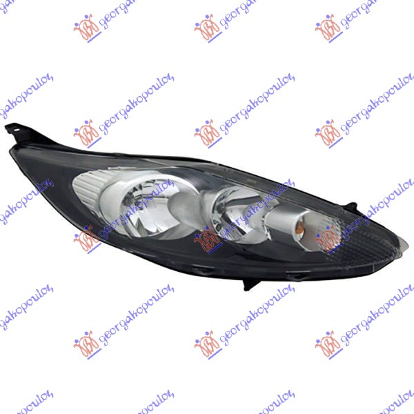 HEAD LAMP BLACK (WITH MOTOR) (HELLA)